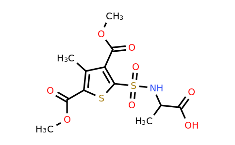 CAS 1008594-95-3 | 2-[3,5-bis(methoxycarbonyl)-4-methylthiophene-2-sulfonamido]propanoic acid