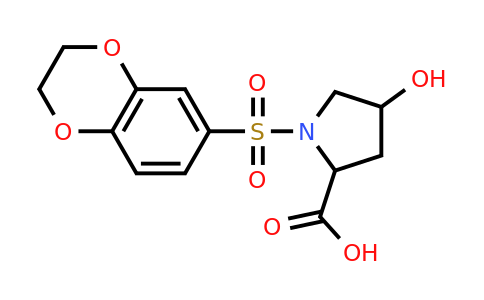CAS 1008664-88-7 | 1-(2,3-dihydro-1,4-benzodioxine-6-sulfonyl)-4-hydroxypyrrolidine-2-carboxylic acid