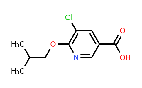 CAS 1008769-66-1 | 5-chloro-6-(2-methylpropoxy)pyridine-3-carboxylic acid
