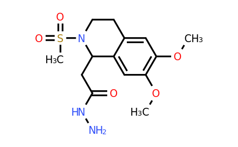 CAS 100879-60-5 | 2-(2-methanesulfonyl-6,7-dimethoxy-1,2,3,4-tetrahydroisoquinolin-1-yl)acetohydrazide