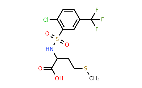 CAS 1008945-26-3 | 2-[2-chloro-5-(trifluoromethyl)benzenesulfonamido]-4-(methylsulfanyl)butanoic acid