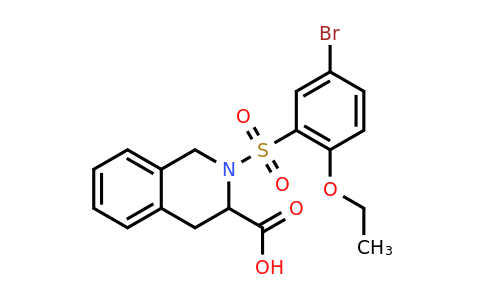CAS 1008962-07-9 | 2-(5-bromo-2-ethoxybenzenesulfonyl)-1,2,3,4-tetrahydroisoquinoline-3-carboxylic acid