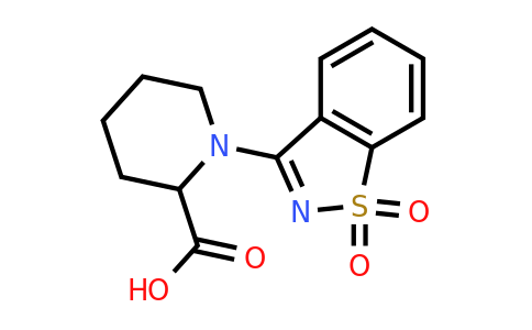 CAS 1008979-95-0 | 1-(1,1-dioxo-1lambda6,2-benzothiazol-3-yl)piperidine-2-carboxylic acid