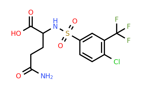 CAS 1008984-80-2 | 4-carbamoyl-2-[4-chloro-3-(trifluoromethyl)benzenesulfonamido]butanoic acid
