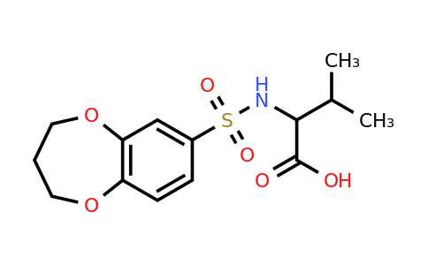 CAS 1009005-33-7 | 2-(3,4-dihydro-2H-1,5-benzodioxepine-7-sulfonamido)-3-methylbutanoic acid