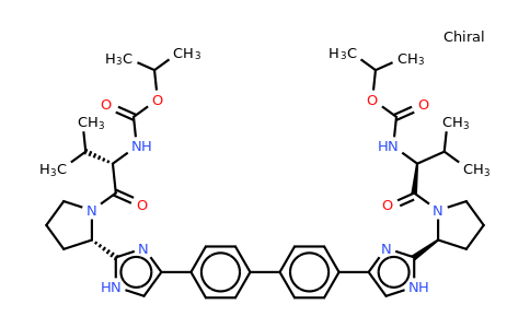 CAS 1009113-62-5 | Isopropyl (2S,2'S)-1,1'-((2S,2'S)-2,2'-(4,4'-(biphenyl-4,4'-diyl)bis(1H-imidazole-4,2-diyl))bis(pyrrolidine-2,1-diyl))bis(3-methyl-1-oxobutane-2,1-diyl)dicarbamate