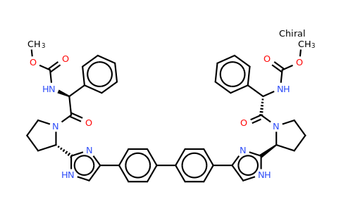 CAS 1009116-88-4 | Dimethyl (1S,1'S)-2,2'-((2S,2'S)-2,2'-(4,4'-(biphenyl-4,4'-diyl)bis(1H-imidazole-4,2-diyl))bis(pyrrolidine-2,1-diyl))bis(2-oxo-1-phenylethane-2,1-diyl)dicarbamate
