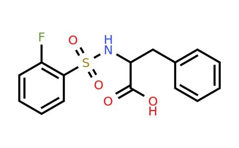 CAS 1009227-82-0 | 2-(2-fluorobenzenesulfonamido)-3-phenylpropanoic acid