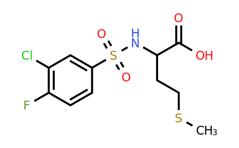 CAS 1009235-46-4 | 2-(3-chloro-4-fluorobenzenesulfonamido)-4-(methylsulfanyl)butanoic acid