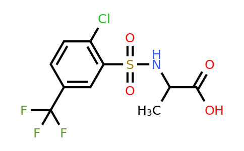 CAS 1009240-89-4 | 2-[2-chloro-5-(trifluoromethyl)benzenesulfonamido]propanoic acid