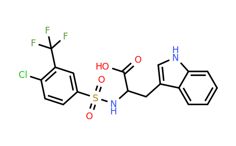 CAS 1009272-85-8 | 2-[4-chloro-3-(trifluoromethyl)benzenesulfonamido]-3-(1H-indol-3-yl)propanoic acid
