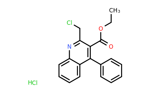 CAS 1009306-55-1 | Ethyl 2-(chloromethyl)-4-phenylquinoline-3-carboxylate hydrochloride
