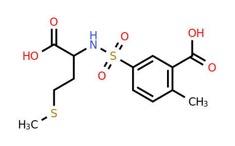 CAS 1009419-81-1 | 5-{[1-carboxy-3-(methylsulfanyl)propyl]sulfamoyl}-2-methylbenzoic acid