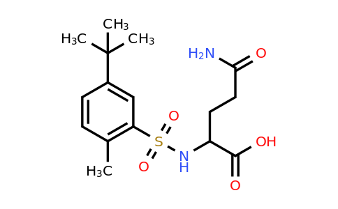 CAS 1009483-50-4 | 2-(5-tert-butyl-2-methylbenzenesulfonamido)-4-carbamoylbutanoic acid