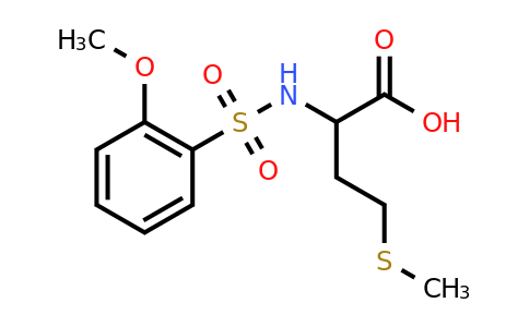 CAS 1009496-95-0 | 2-(2-methoxybenzenesulfonamido)-4-(methylsulfanyl)butanoic acid