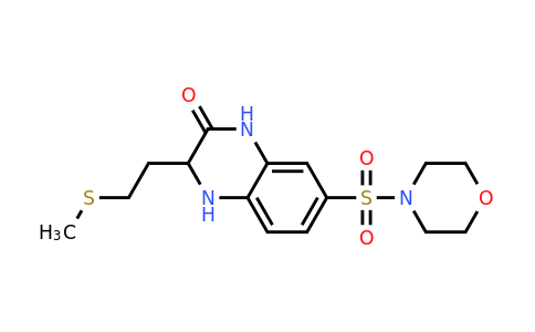 CAS 1009669-79-7 | 3-[2-(methylsulfanyl)ethyl]-7-(morpholine-4-sulfonyl)-1,2,3,4-tetrahydroquinoxalin-2-one