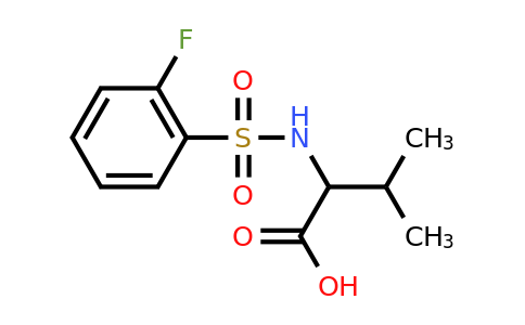 CAS 1009676-99-6 | 2-(2-fluorobenzenesulfonamido)-3-methylbutanoic acid