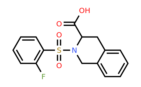 CAS 1009681-02-0 | 2-(2-fluorobenzenesulfonyl)-1,2,3,4-tetrahydroisoquinoline-3-carboxylic acid