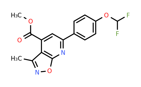 CAS 1011396-51-2 | Methyl 6-(4-(difluoromethoxy)phenyl)-3-methylisoxazolo[5,4-b]pyridine-4-carboxylate