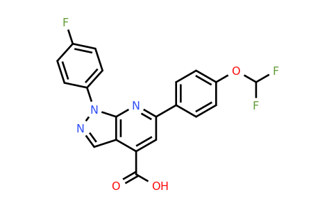 CAS 1011397-92-4 | 6-(4-(Difluoromethoxy)phenyl)-1-(4-fluorophenyl)-1H-pyrazolo[3,4-b]pyridine-4-carboxylic acid