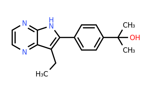 CAS 1011732-96-9 | 2-(4-{7-ethyl-5H-pyrrolo[2,3-b]pyrazin-6-yl}phenyl)propan-2-ol