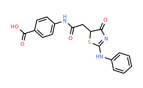 CAS 101413-77-8 | 4-{2-[4-oxo-2-(phenylamino)-4,5-dihydro-1,3-thiazol-5-yl]acetamido}benzoic acid