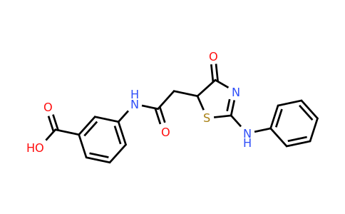 CAS 101466-26-6 | 3-{2-[4-oxo-2-(phenylamino)-4,5-dihydro-1,3-thiazol-5-yl]acetamido}benzoic acid