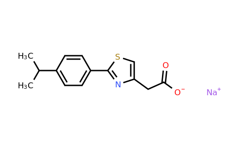 CAS 1015533-58-0 | sodium 2-{2-[4-(propan-2-yl)phenyl]-1,3-thiazol-4-yl}acetate