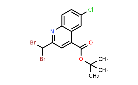 CAS 1015856-21-9 | tert-Butyl 6-chloro-2-(dibromomethyl)quinoline-4-carboxylate