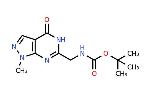 CAS 1015856-23-1 | tert-butyl N-({1-methyl-4-oxo-1H,4H,5H-pyrazolo[3,4-d]pyrimidin-6-yl}methyl)carbamate