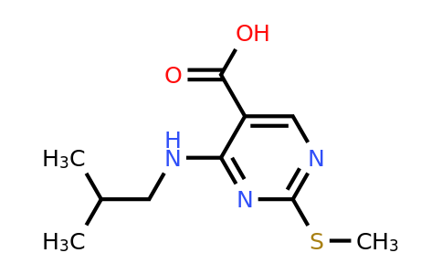 CAS 1015856-38-8 | 4-(Isobutylamino)-2-(methylthio)pyrimidine-5-carboxylic acid