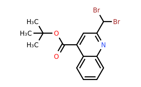 CAS 1015856-43-5 | tert-Butyl 2-(dibromomethyl)quinoline-4-carboxylate
