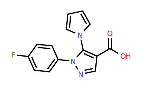 CAS 1015873-61-6 | 1-(4-Fluorophenyl)-5-(1H-pyrrol-1-yl)-1H-pyrazole-4-carboxylic acid