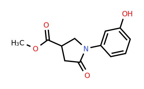 CAS 101626-19-1 | 1-(3-Hydroxy-phenyl)-5-oxo-pyrrolidine-3-carboxylic acid methyl ester