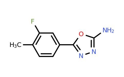 CAS 1016492-00-4 | 5-(3-Fluoro-4-methylphenyl)-1,3,4-oxadiazol-2-amine