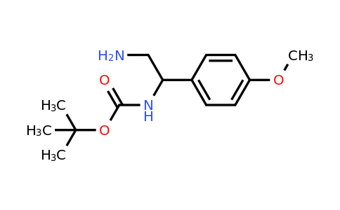 CAS 1016494-83-9 | tert-Butyl N-[2-amino-1-(4-methoxyphenyl)ethyl]carbamate