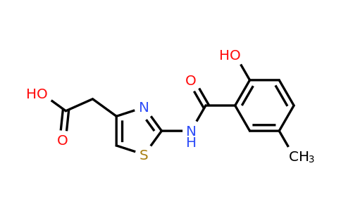 CAS 1016496-54-0 | 2-[2-(2-Hydroxy-5-methylbenzamido)-1,3-thiazol-4-yl]acetic acid