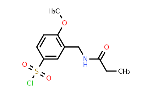 CAS 1016497-18-9 | 4-methoxy-3-(propanamidomethyl)benzene-1-sulfonyl chloride