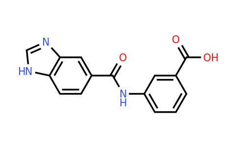 CAS 1016513-35-1 | 3-(1H-1,3-Benzodiazole-5-amido)benzoic acid