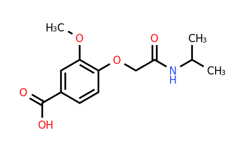 CAS 1016677-07-8 | 3-Methoxy-4-{[(propan-2-yl)carbamoyl]methoxy}benzoic acid