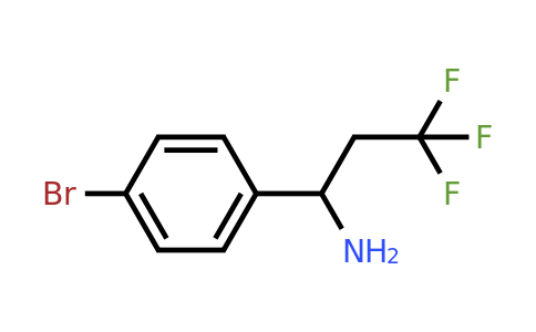 CAS 1016682-13-5 | 1-(4-bromophenyl)-3,3,3-trifluoropropan-1-amine
