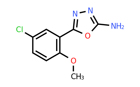 CAS 1016686-46-6 | 5-(5-Chloro-2-methoxyphenyl)-1,3,4-oxadiazol-2-amine