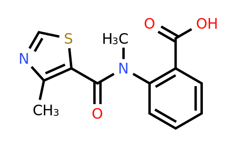 CAS 1016703-16-4 | 2-(N-methyl4-methyl-1,3-thiazole-5-amido)benzoic acid