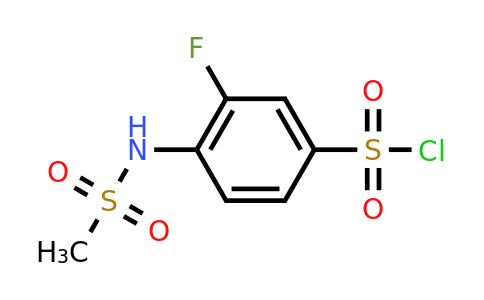 CAS 1016704-20-3 | 3-fluoro-4-methanesulfonamidobenzene-1-sulfonyl chloride