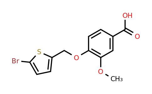 CAS 1016705-48-8 | 4-[(5-Bromothiophen-2-yl)methoxy]-3-methoxybenzoic acid