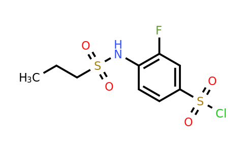 CAS 1016709-79-7 | 3-fluoro-4-(propane-1-sulfonamido)benzene-1-sulfonyl chloride