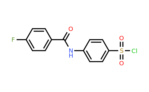 CAS 1016713-31-7 | 4-(4-Fluorobenzamido)benzene-1-sulfonyl chloride