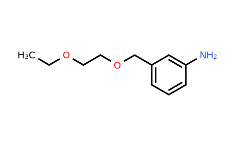 CAS 1016724-91-6 | 3-[(2-Ethoxyethoxy)methyl]aniline