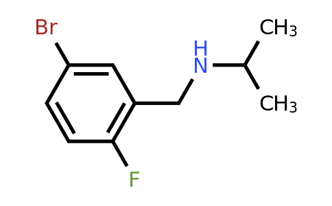 CAS 1016741-73-3 | 1-Bromo-4-fluoro-3-(isopropylaminomethyl)benzene
