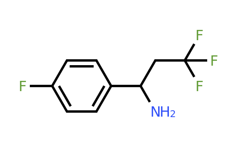 CAS 1016742-86-1 | 3,3,3-Trifluoro-1-(4-fluorophenyl)propan-1-amine